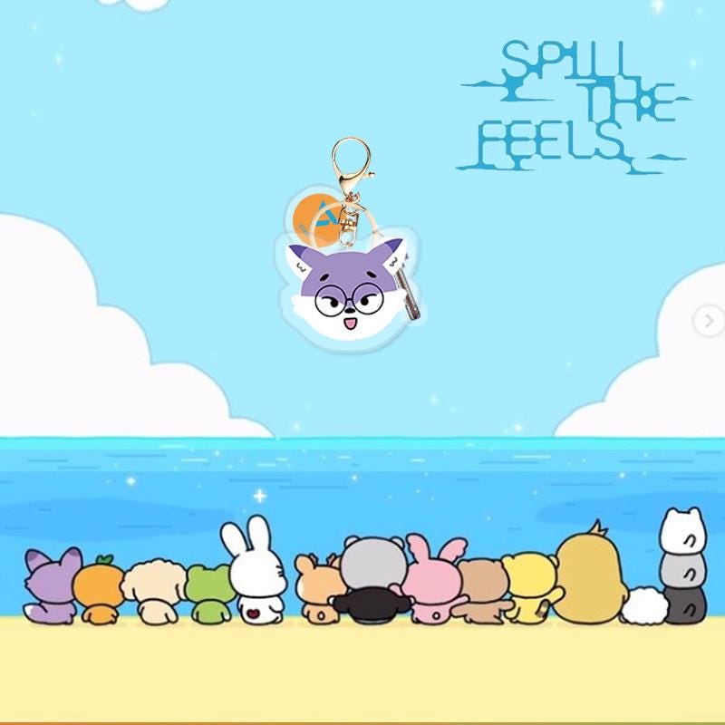 SEVENTEEN MiniTeen Big Head Keychain — K-POP Fan Accessory