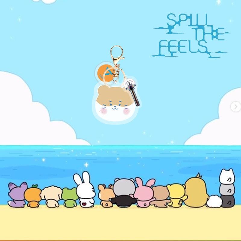 SEVENTEEN MiniTeen Big Head Keychain — K-POP Fan Accessory