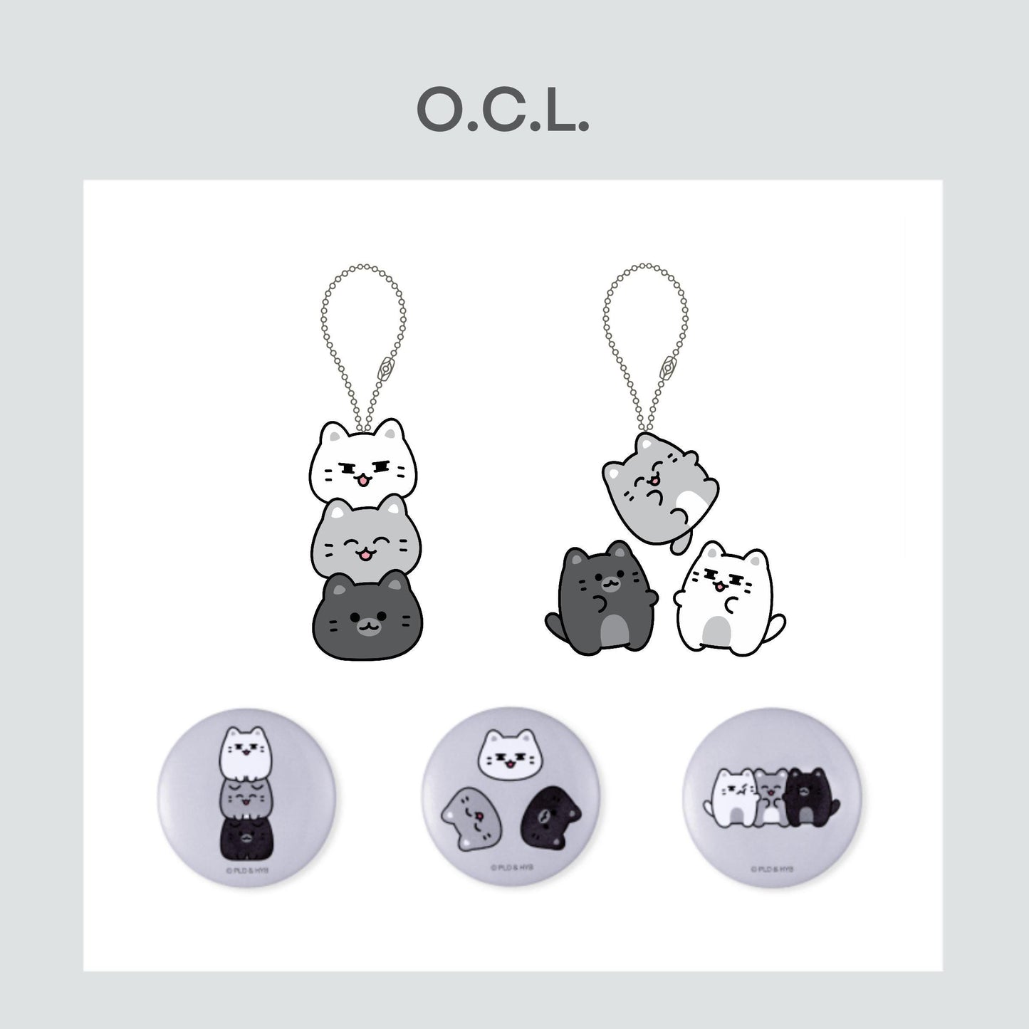 SEVENTEEN Cartoon Acrylic Set — 2 Keychains & 3 Badges Collection