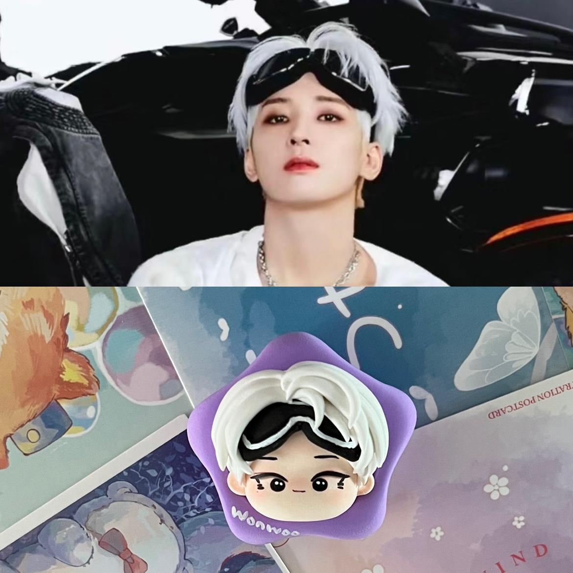 Handmade SEVENTEEN Clay Charm Keychain — Carat Fan Accessory