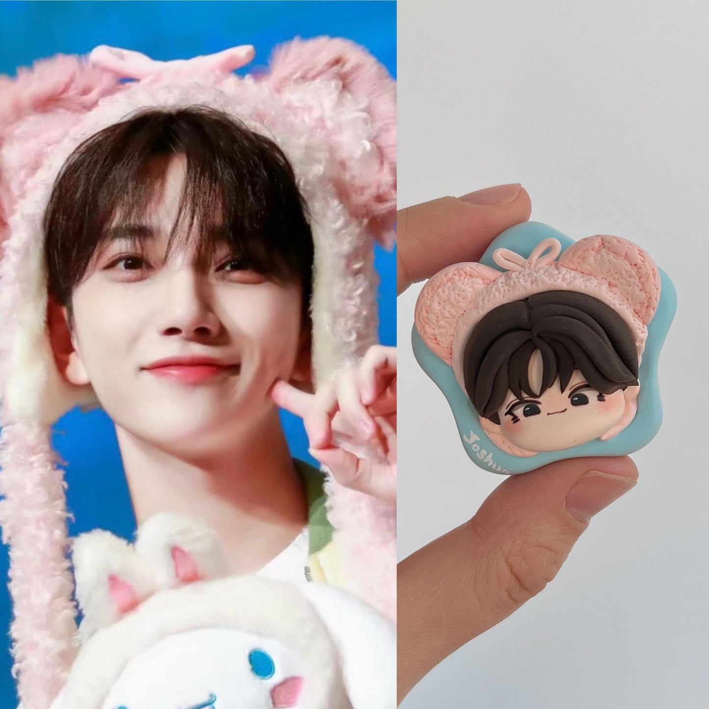SEVENTEEN Clay Charm Keychain Handmade