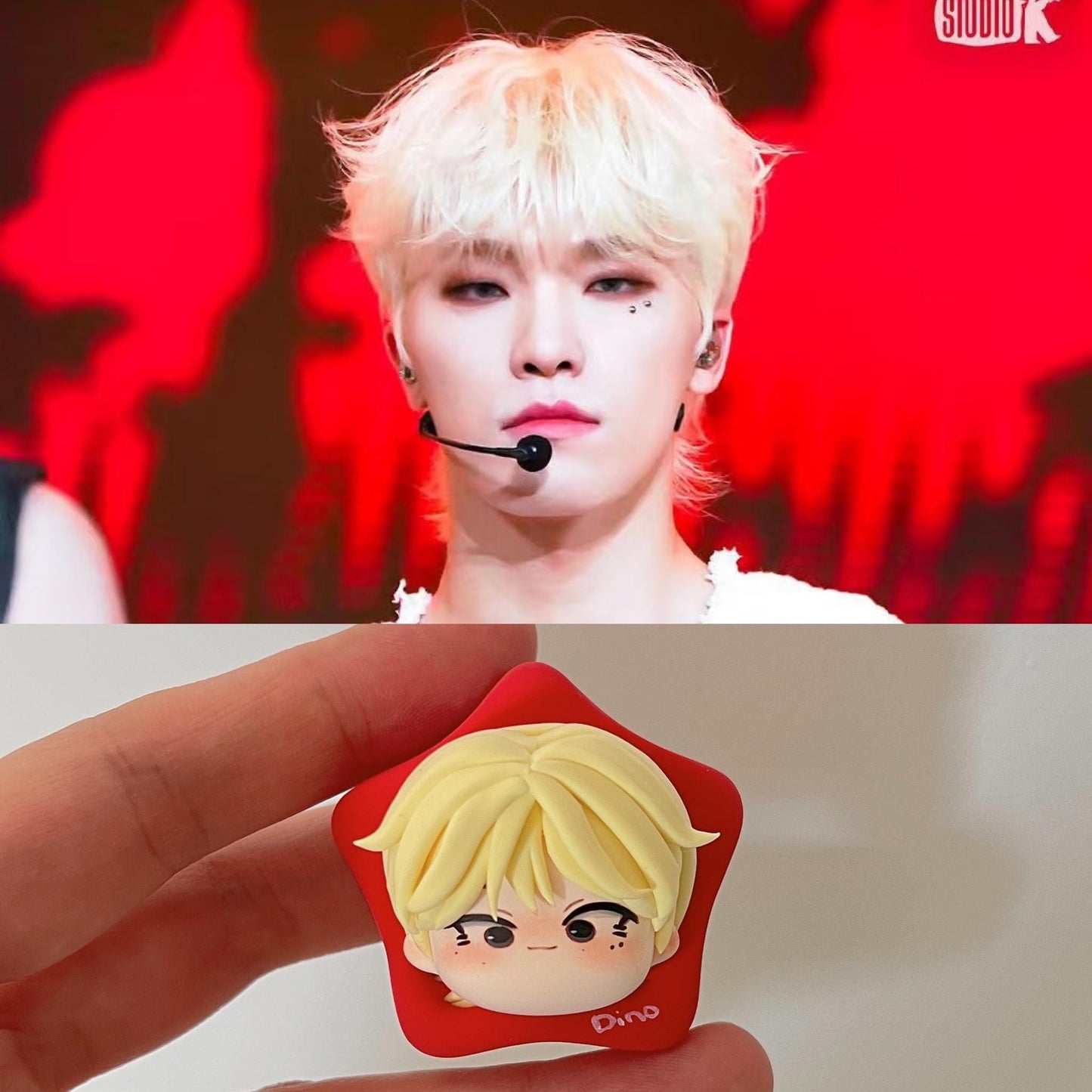 SEVENTEEN Clay Charm Keychain Handmade