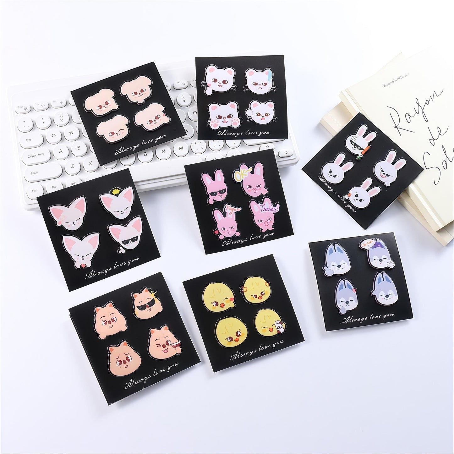 Stray Kids Skzoo PVC Pin Set — 3 Animal Character Badges