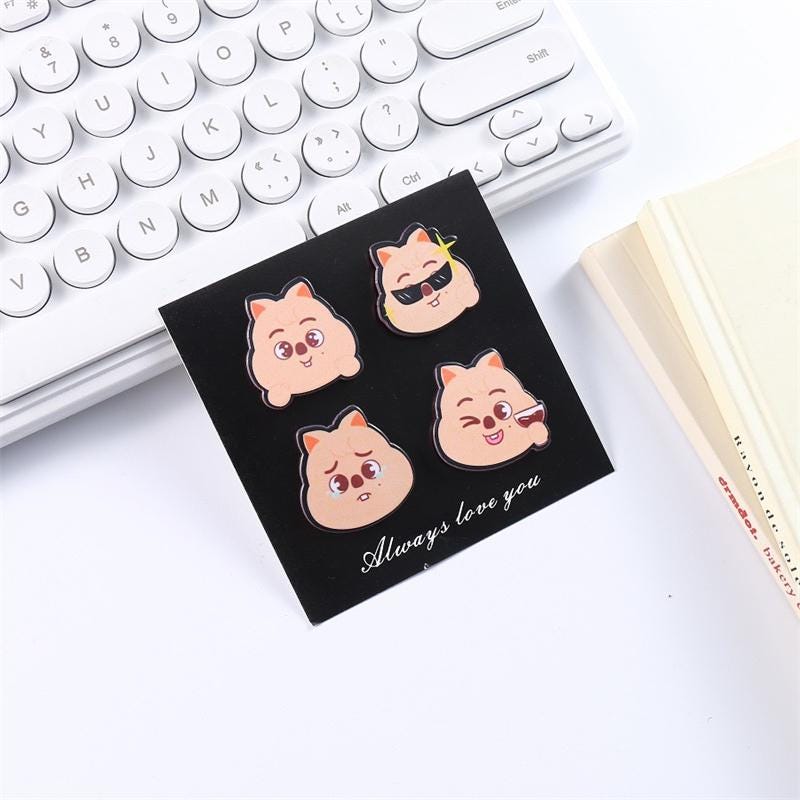 Stray Kids Skzoo PVC Pin Set — 3 Animal Character Badges