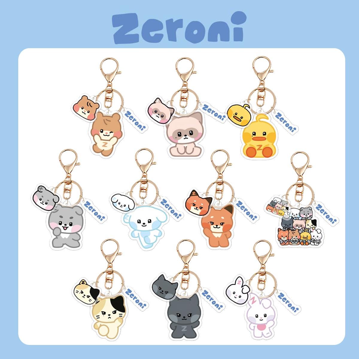 Zeroni Acrylic Keychain