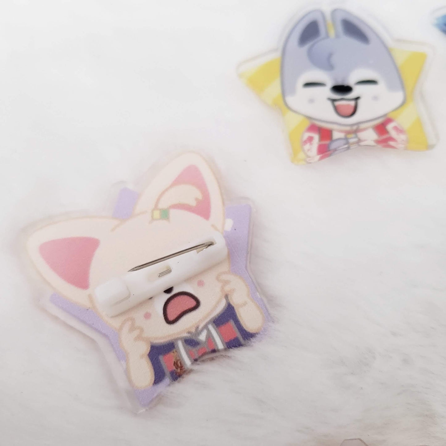 Stray Kids Skzoo Acrylic Pin Badges Set — K-POP Fan Merch