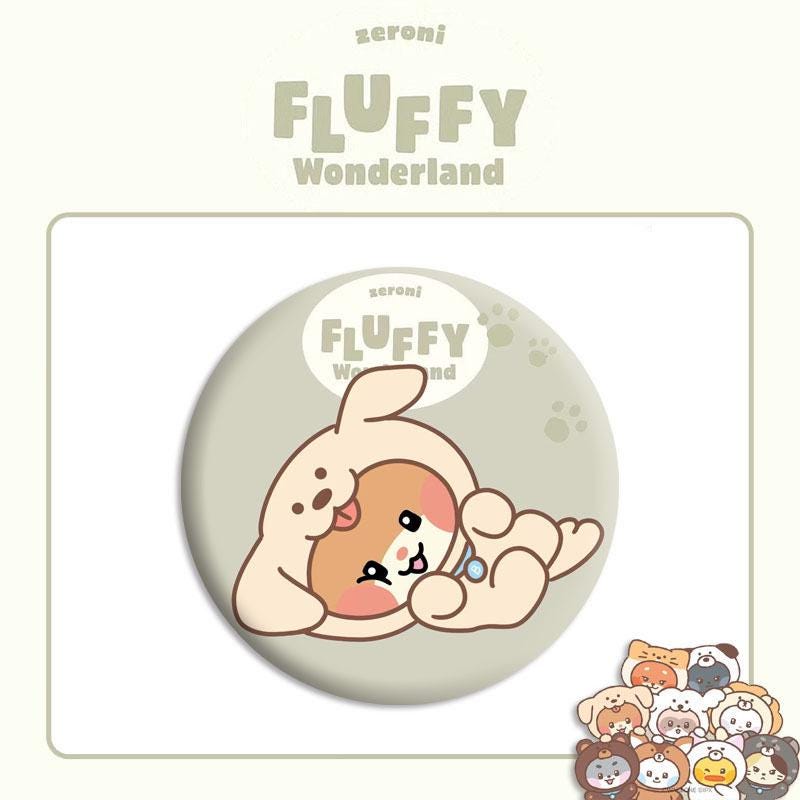 Zeroni Fluffy Wonderland Acrylic Pin