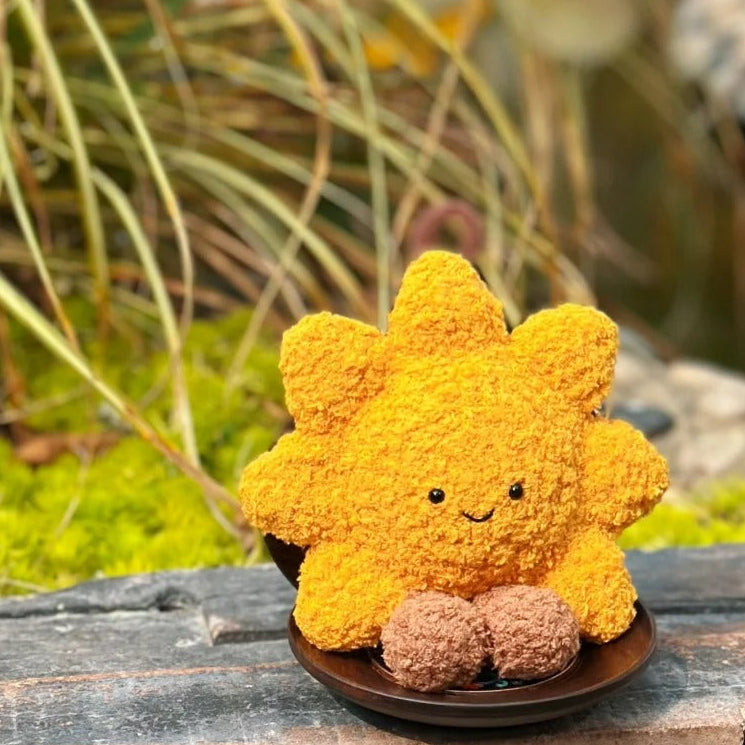 Handmade Crochet Jellycat Sunflower Doll — Cute Soft Plush Flower Toy