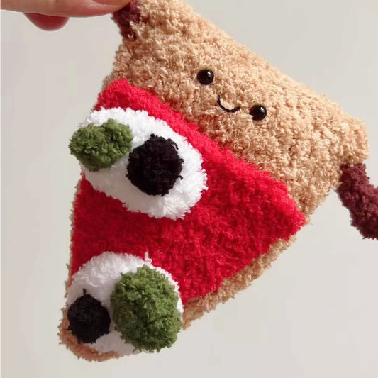 Handmade Crochet Jellycat Pizza Plush — Soft & Cute Toy